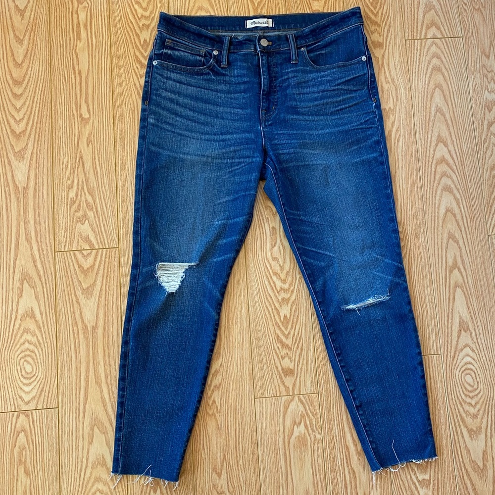 MADEWELL 9” High Riser Skinny Skinny Crop Jeans
